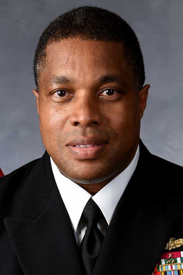 Official photo of Rear Admiral Dion D. English
