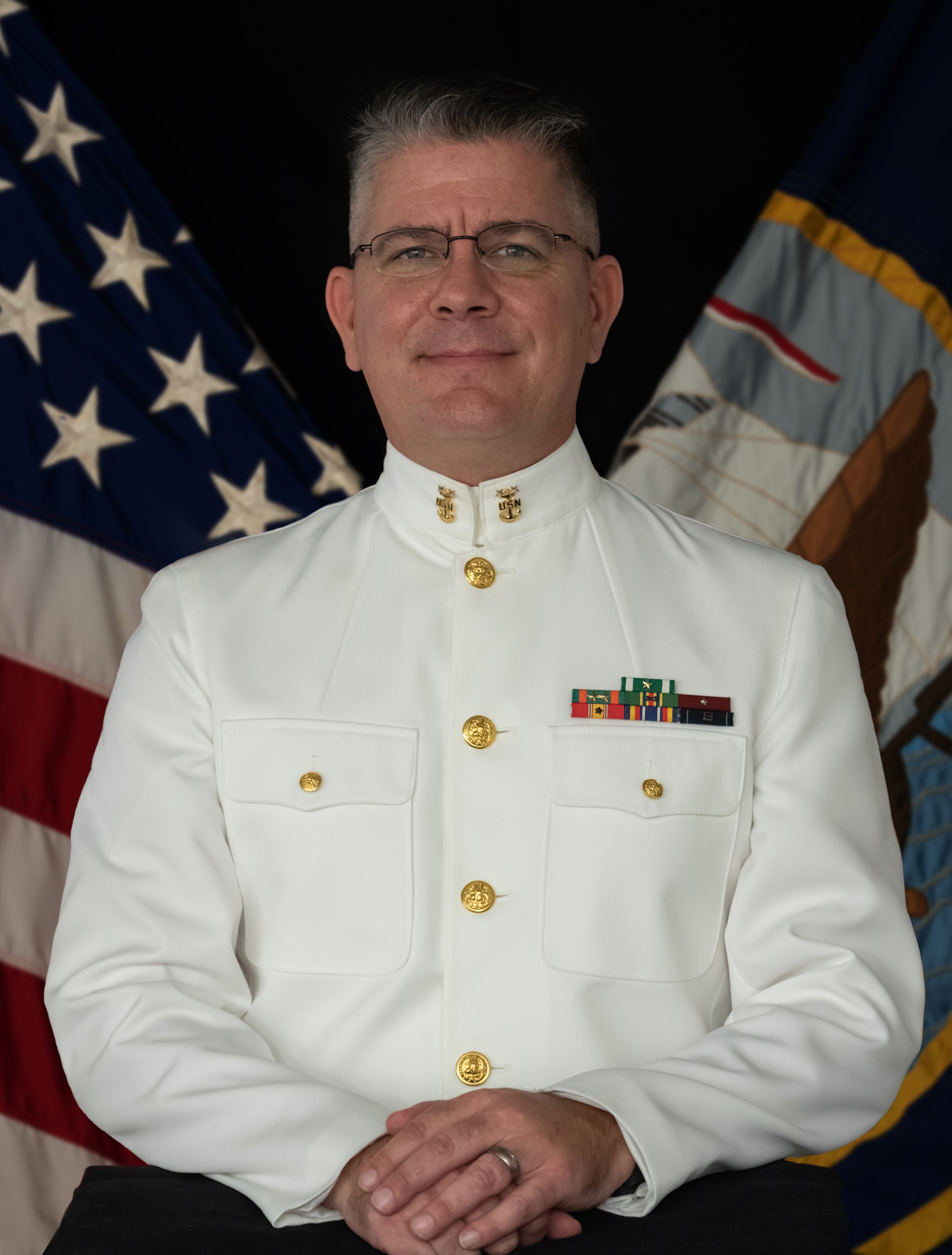 Official photo of Master Chief Musician Bonistalli, assistant director.