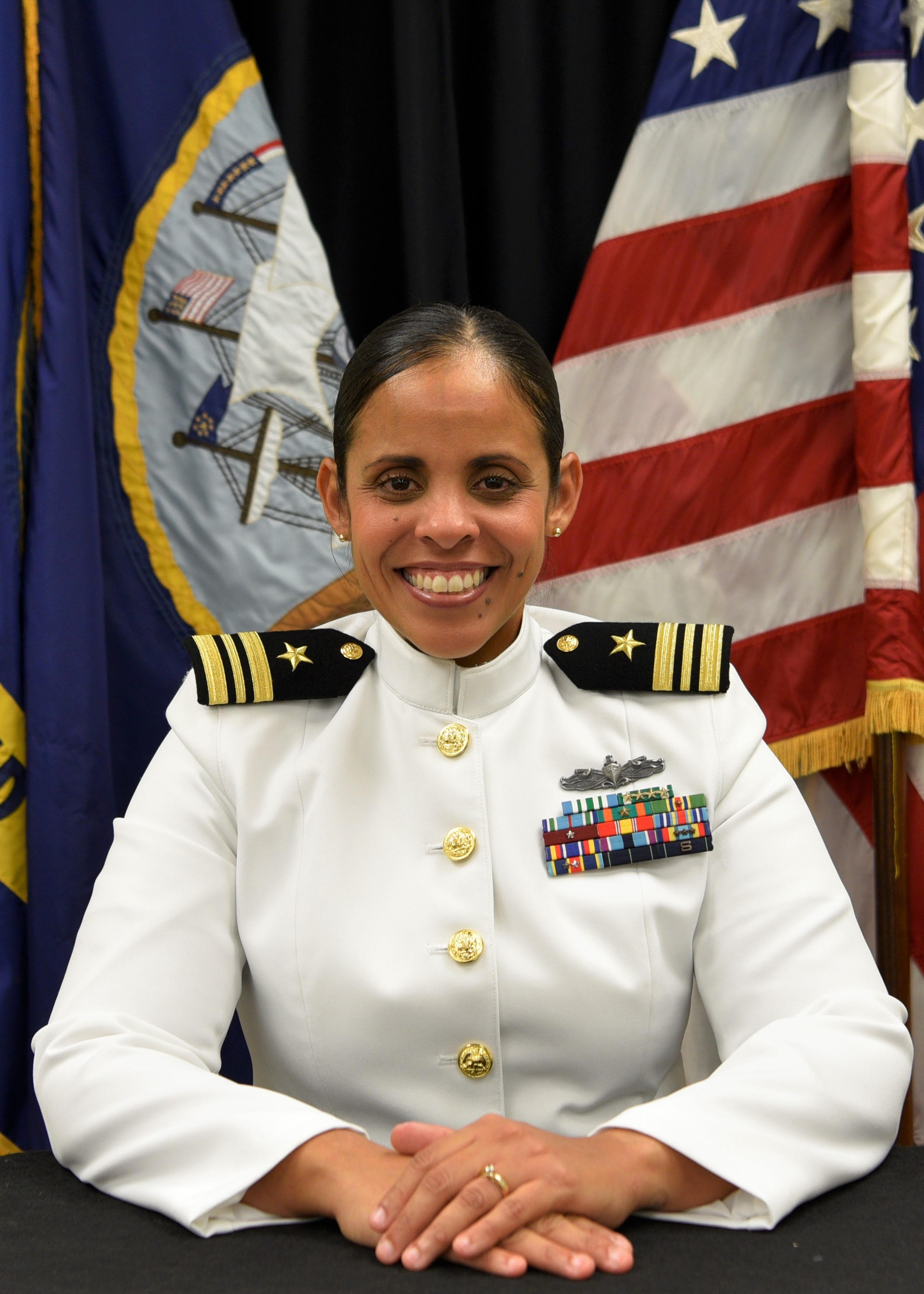 Official photo of Lt. Barbosa, fleet bandmaster.